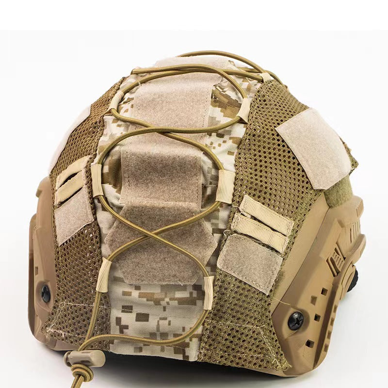 Couverture casque Camouflage avec cordon élastique Tactique Couverture casque Camouflage