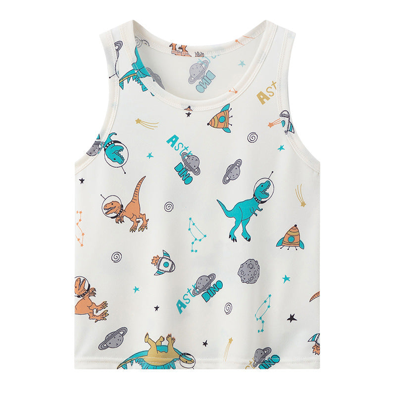 Veste mince pour les garçons et les filles confortable Casual Tout-match sans manches
