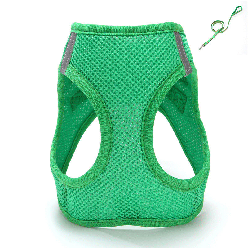 Pull de chat Rope Vest-style Slip chiens et chats Rope Pet sortie Mesh Cat laisse