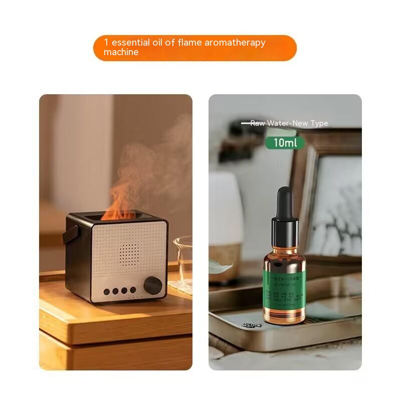 Timing Charger Décompression Flame Aroma Diffuseur Blanc Bruit Haut-parleur Bluetooth