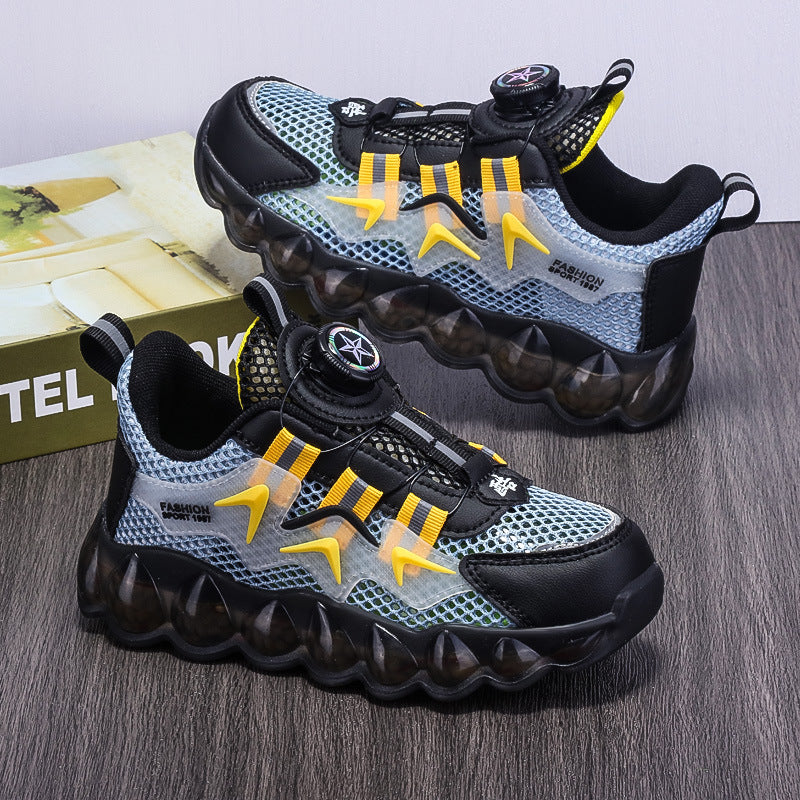 Garçons' Hollow Mesh Surface Respirant Sports de loisirs Soft Bottom Chaussures de course