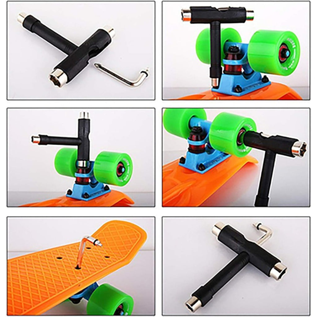 Party-Pakete - Skateboards T Tool 13pcs tout en un outil de skate portable multifonctionnel long