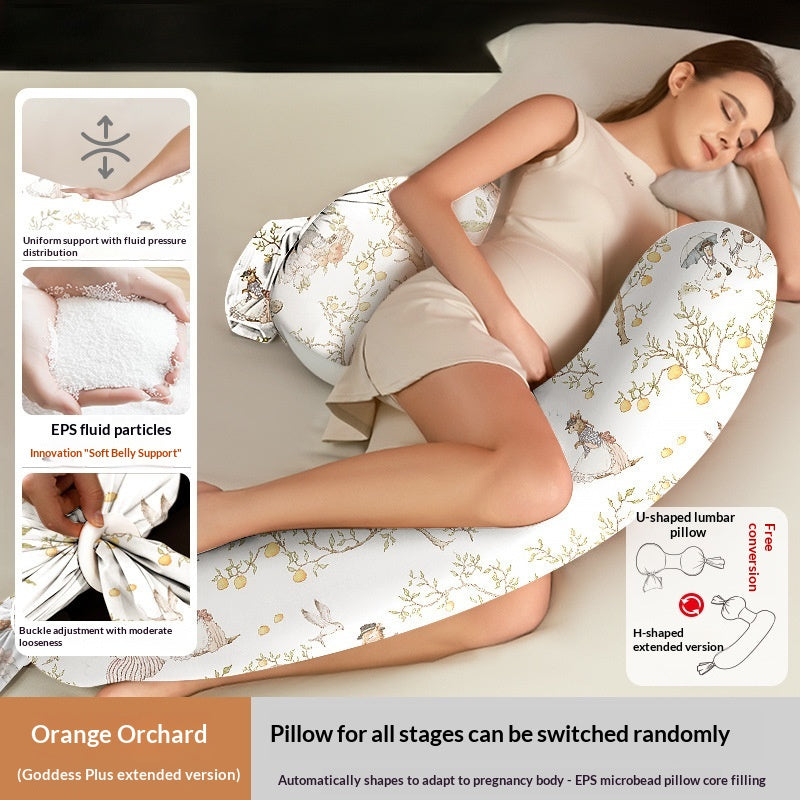 Oreiller de grossesse pour support du dos Oreiller de corps en forme de U Belly pour confortable