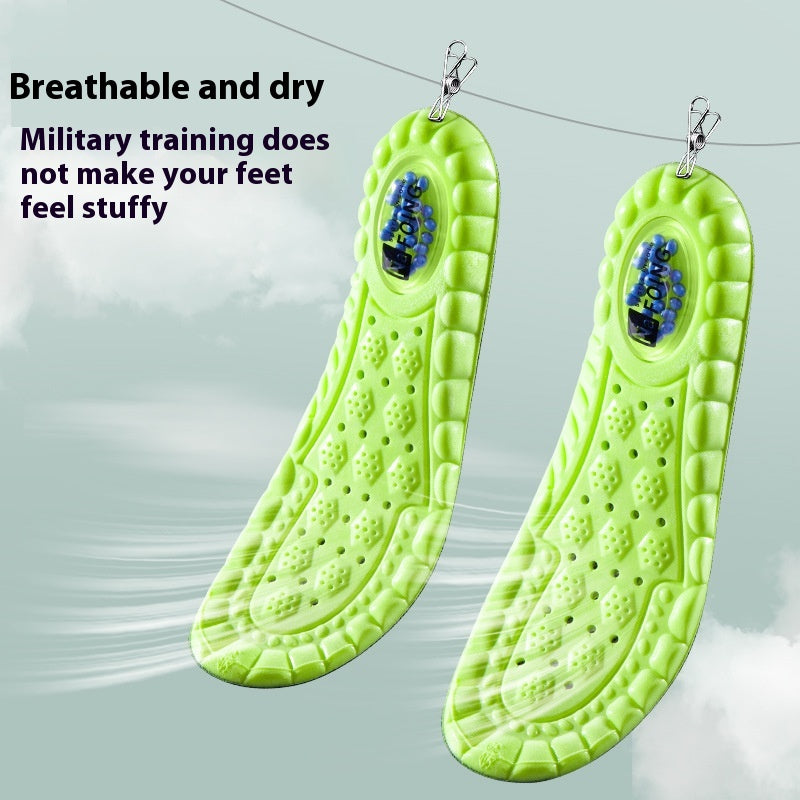 Pu Air Cushion Shock Absorption Massage épais Sweat Respirant Absorbant Argy Wormwood