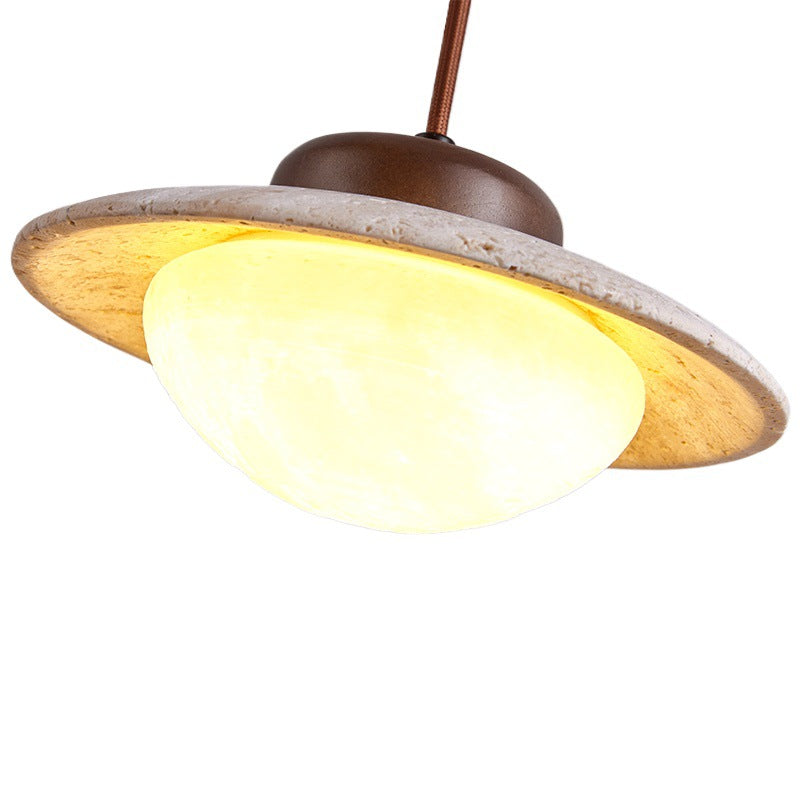 Creamy style Creative Wabi-sabi Minimalist Pendentif lumière pour les couloirs de balcons et entrée