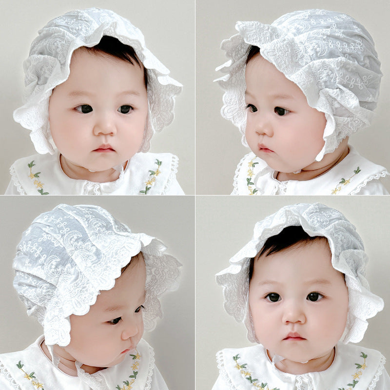 Nouveau-né Court Lace Princess Hat Baby Hat