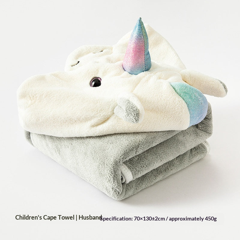 Peignoir Cartoon Peigne de Corail Serviette de bain absorbante pour enfants