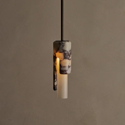 Vintage-reissue Lumière Luxury Marble Naturel Petite Lampe Pendentif