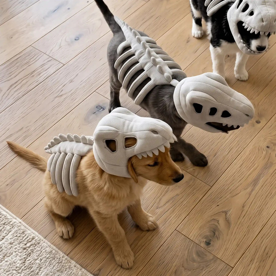 Costume d'animal de compagnie Dinosaur Skeleton
