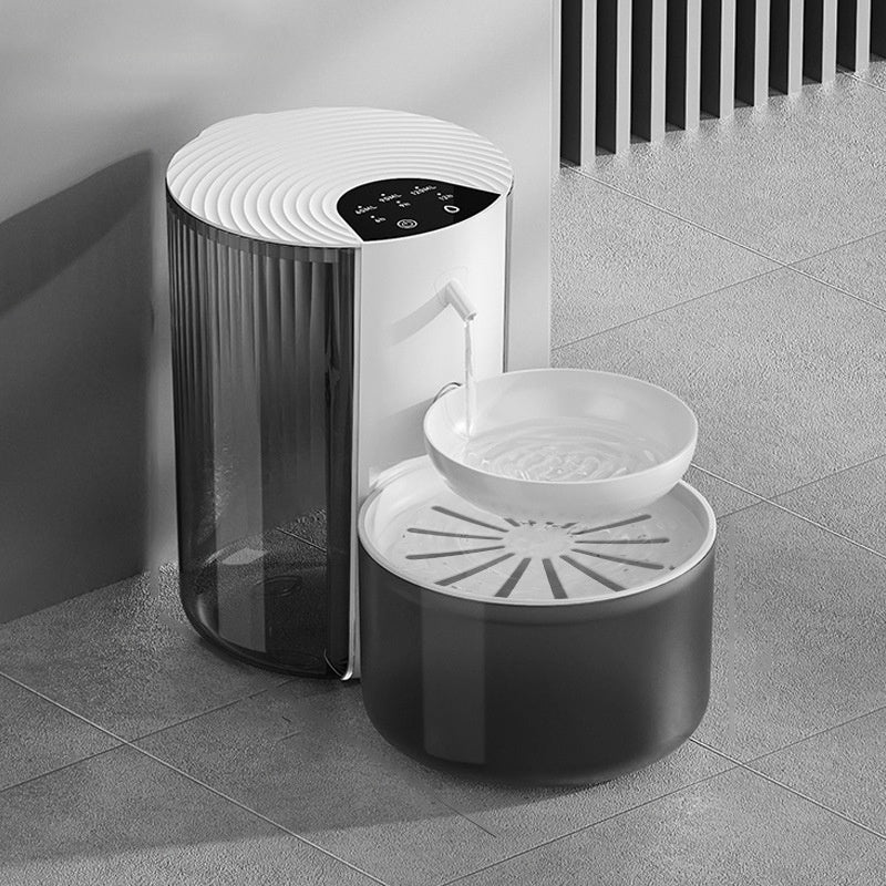 Smart Constante-Température 3L Fontaine d'eau pour animaux avec séparation de l'eau propre et rinçage Mec