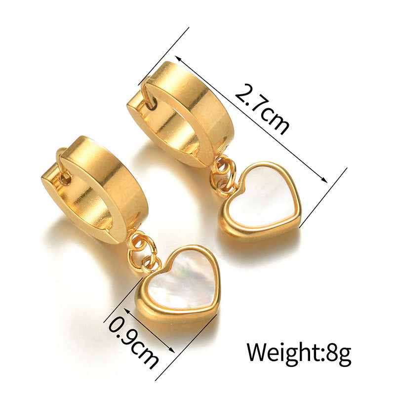 Boucles d'oreilles en acier inoxydable