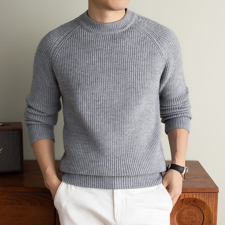 Col rond Couleur solide tendance confortable et doux