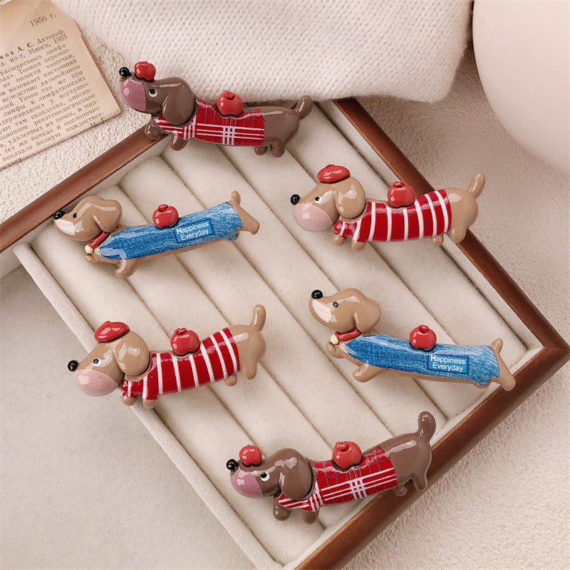 Funny Animal Hair Clips pour les chiots de Dachshund