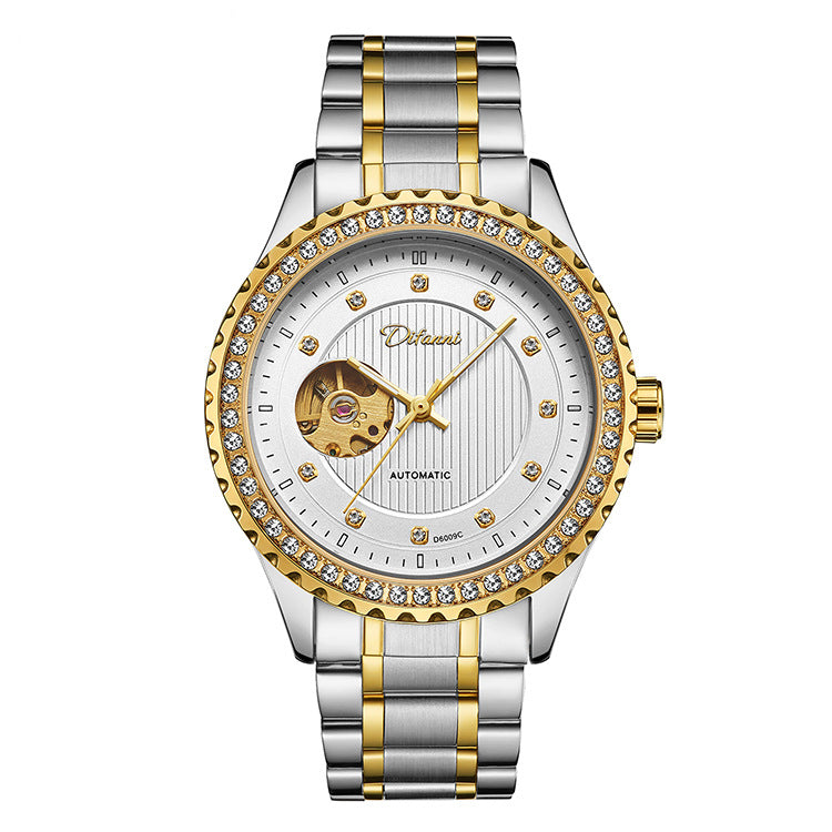 Double Hollow Montre mécanique Diamond hommes haut de gamme