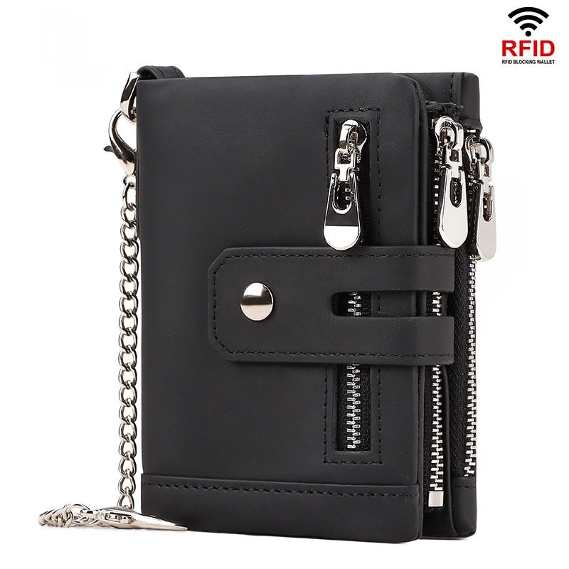 La mode masculine Personnalité Trifold Portefeuille multicolore