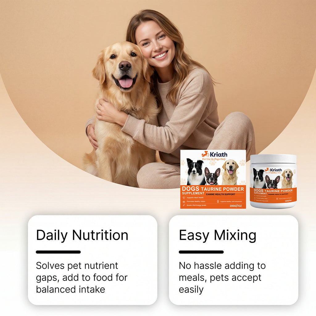 Supplément de poudre Taurine pour chiens
