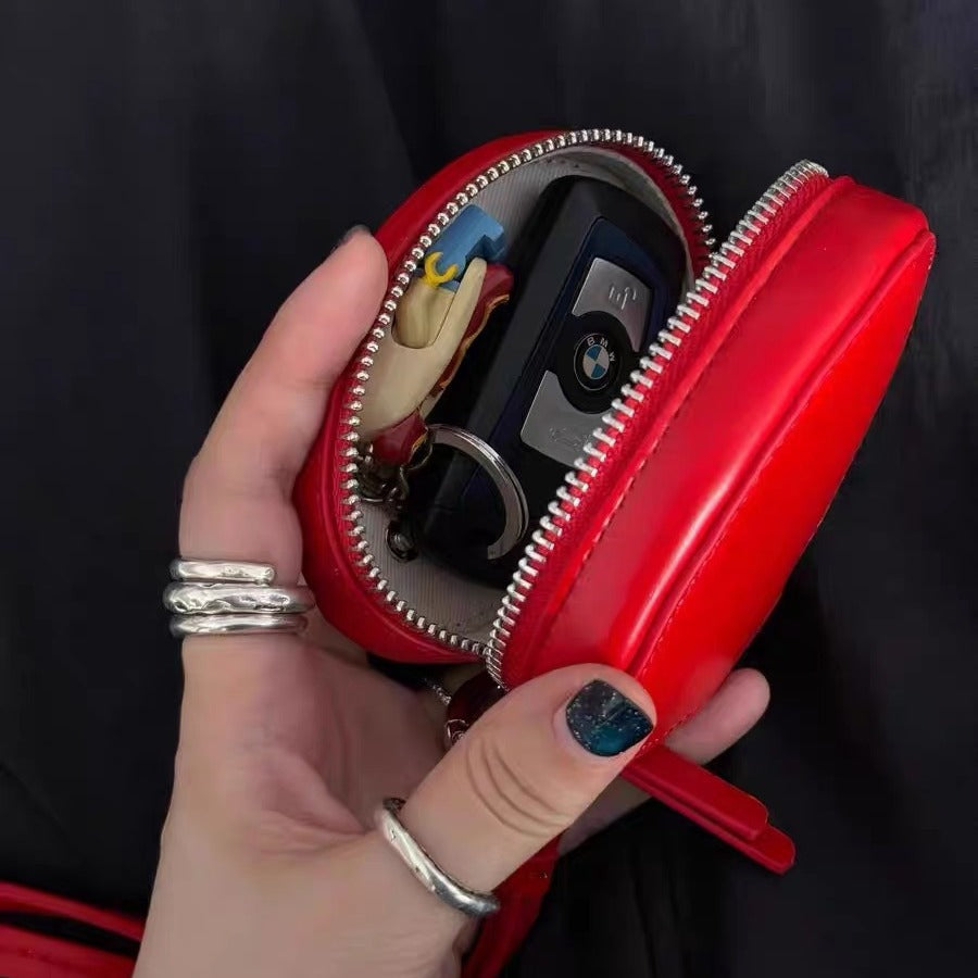 Niche Design Cute Collier Strap Crossbody Coin Purse