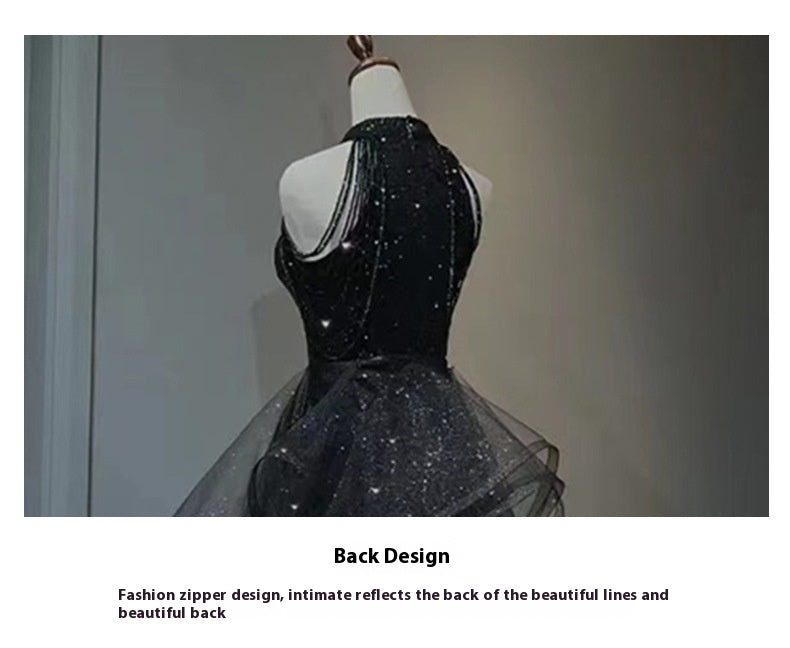 Robe de soirée noire pour femmes