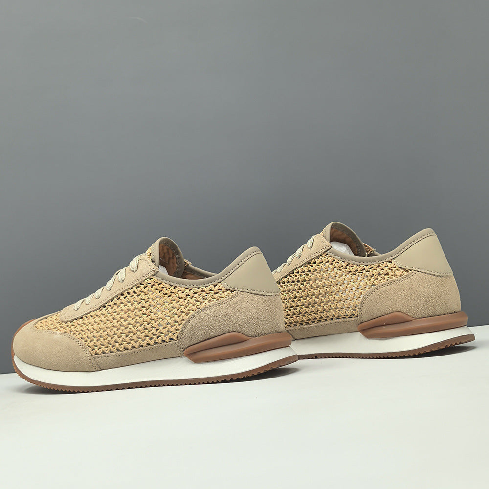 Hommes Respirant Versatile Cuir Chaussures Casual