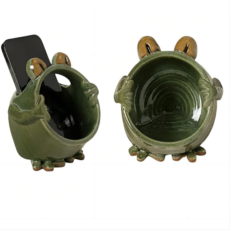 Frog mobile phone holder