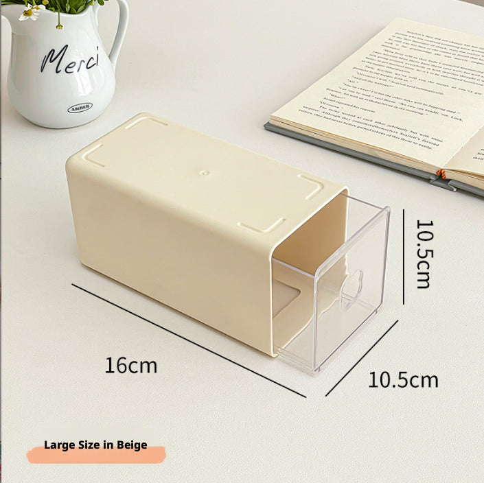 Tiroir de bureau à quatre feuilles de trèfle Box-1009 Grand-1 couleur crème