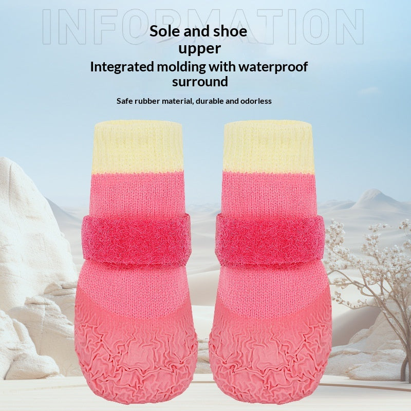 Chaussure de chien imperméable antidérapante pour animaux de compagnie