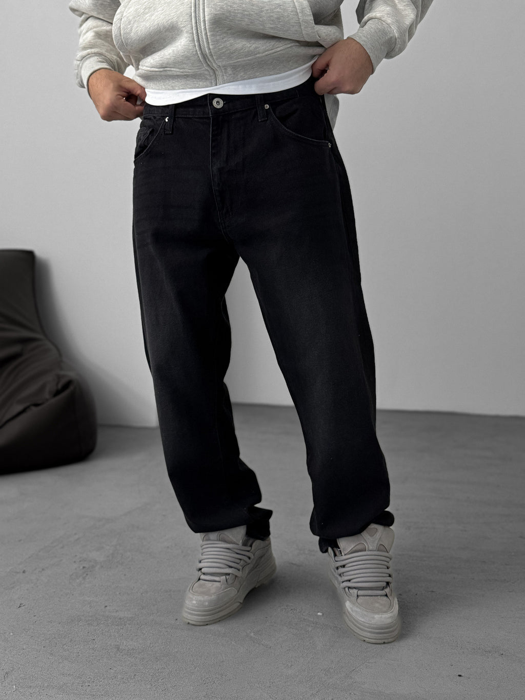 European And American Street BIKER JEANS Fashion Brand Ma Ying High Street Hommes JEANS Loo