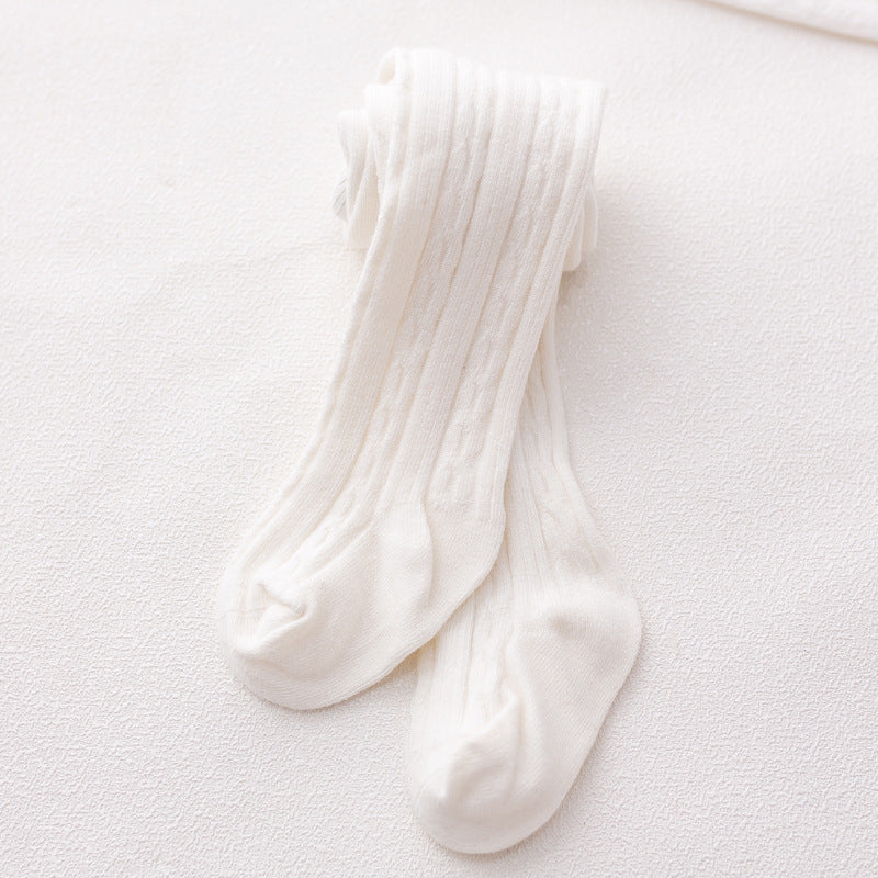 Pantyhose de mode simple pour bébé en coton