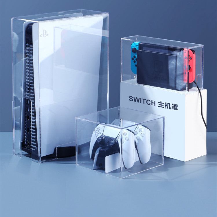 Poignée Boîte de stockage Acrylique Ps4slim Host Cooling Game Console Protection Case
