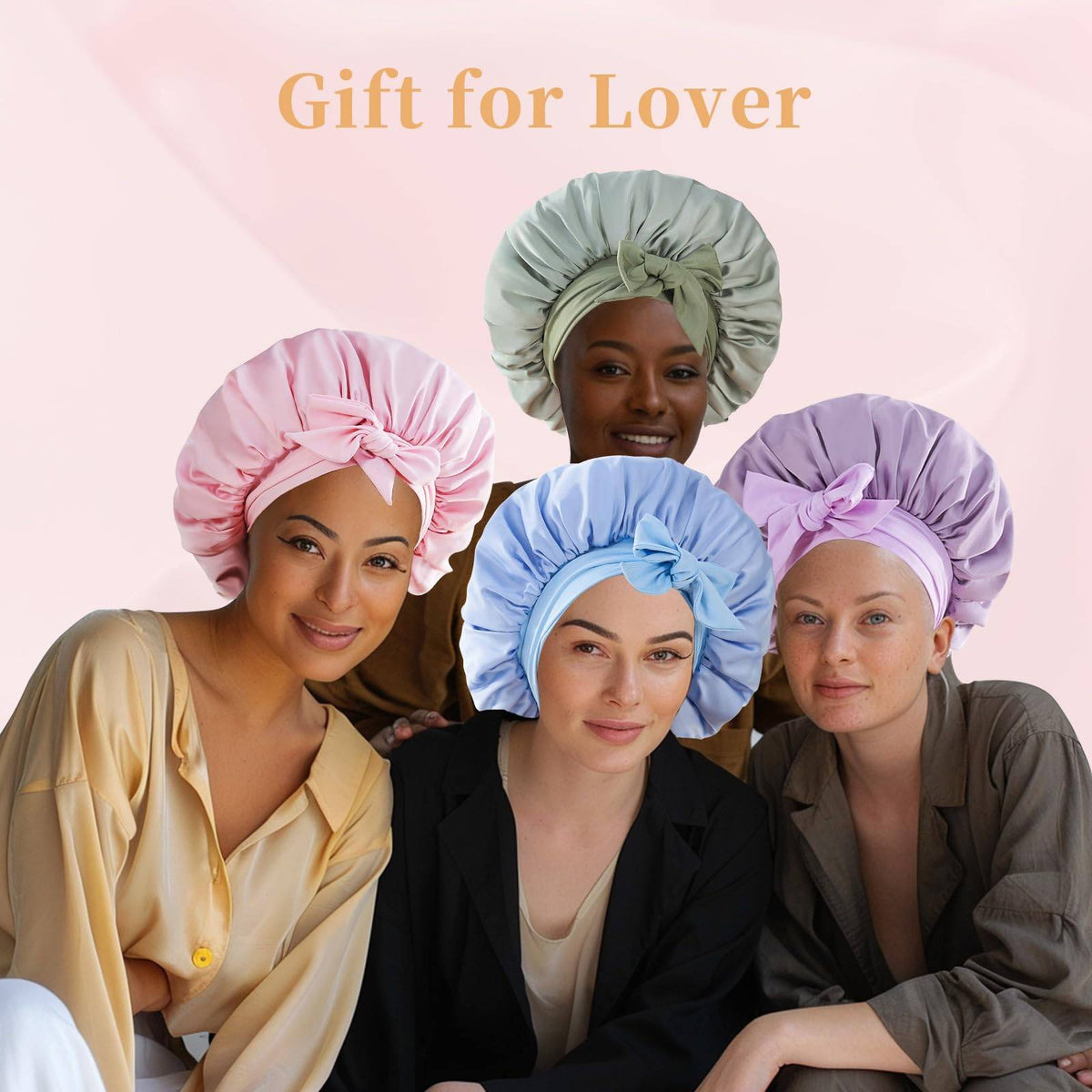 Silk Bonnet, Satin Hair Bonnet for Sleeping