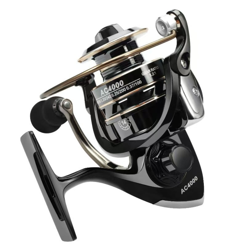 Bobine de pêche AC Spinning Bobine de pêche universelle Bobine de pêche tout-métal conçu pour L