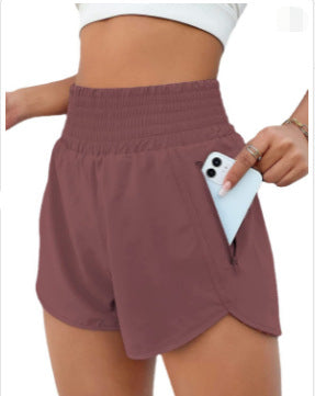 Course haute de femmes Sports de course Faux de Yoga DeuxPiece Short Anti-Light Fitness Wor