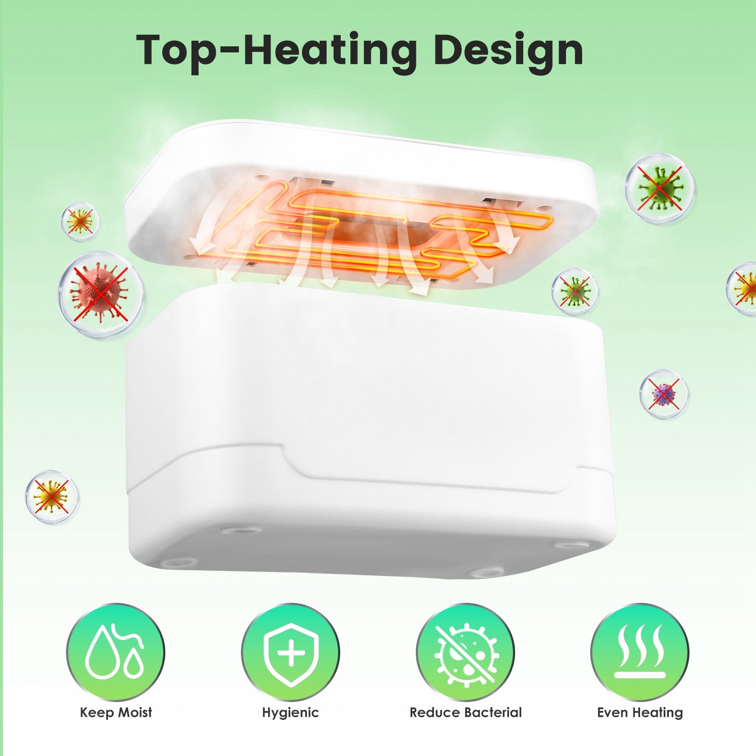 1Pc Baby Wipe Warmer avec 3 paramètres de température Type C Powered Baby Wipes Dispenser W