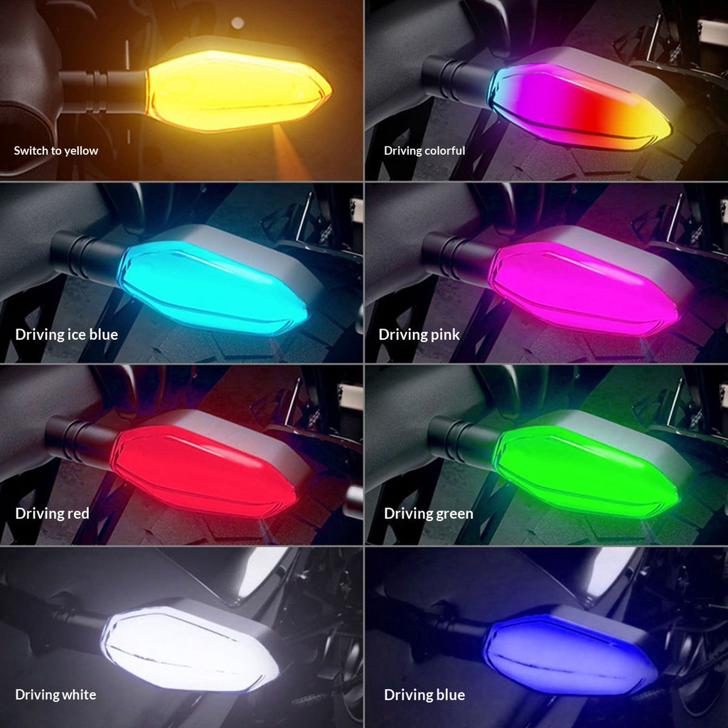 Véhicule électrique 12V Projecteur de motocycle haute luminosité cristal transparent multi-couleur LED Tai