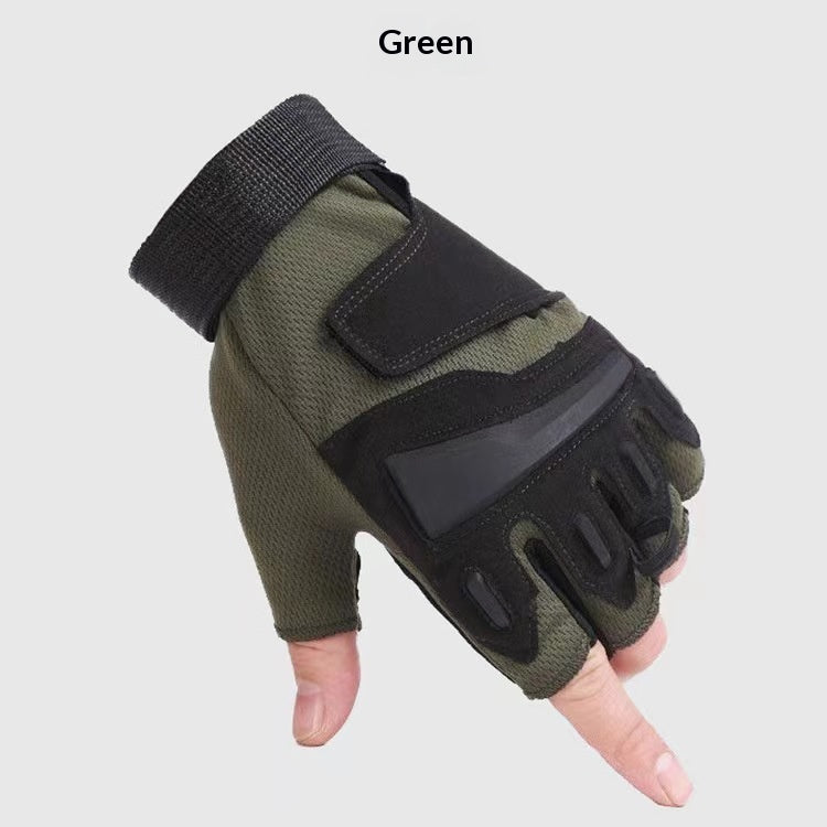 Style étudiant Gants à moitié doigt pour les hommes fitness en plein air et conception sans doigt de vélo