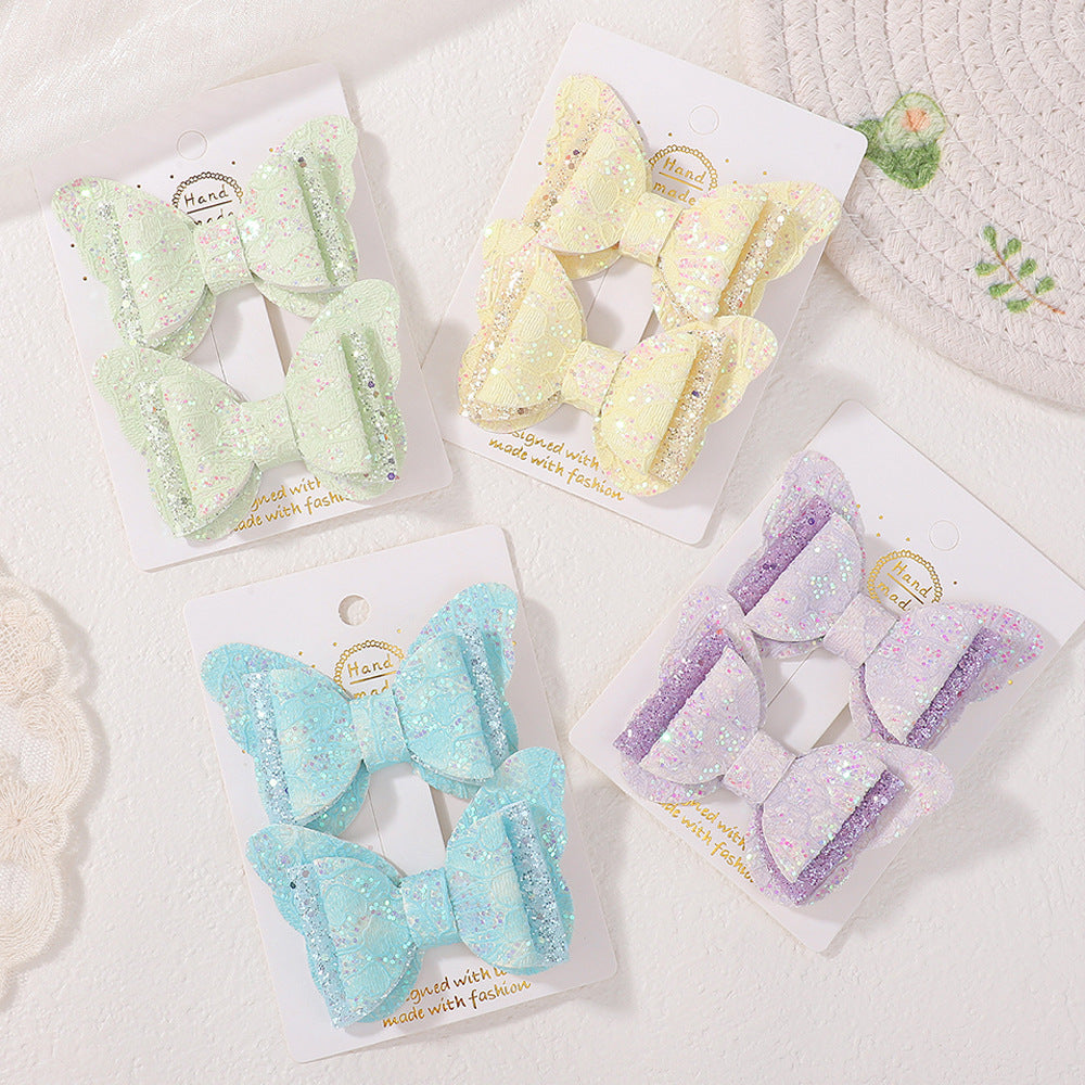 Ensemble de pinces pour cheveux Bow pour enfants