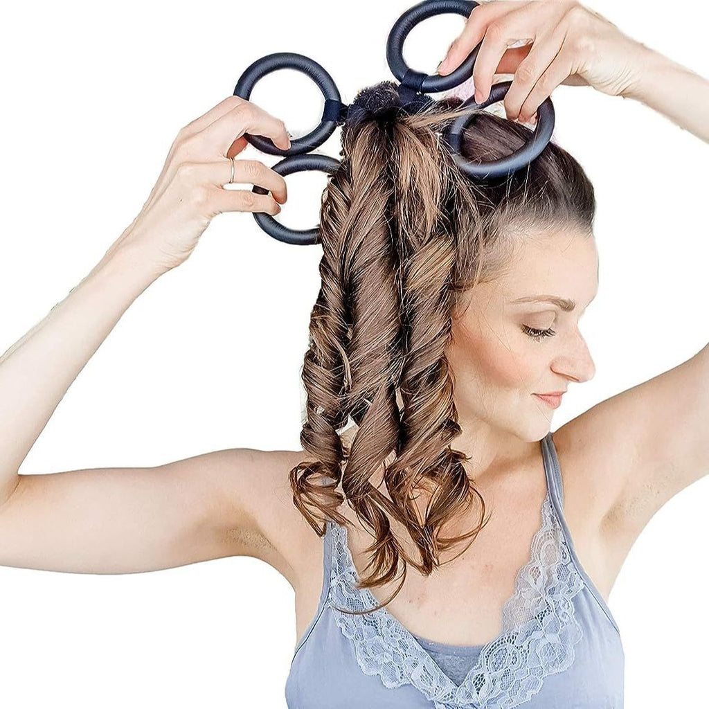 Sans chaleur Garland Hair Curler Updo Gadget