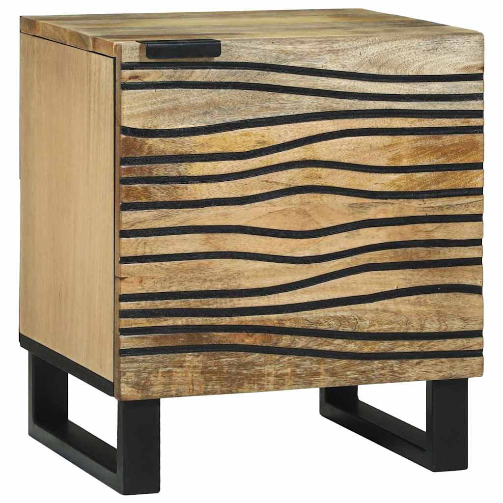Table de chevet 2 pièces 40 x bois de mangue massif