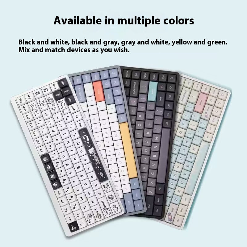 Clavier mécanique Axis court beau sans fil Bluetooth Mute Office Computer Keyboa