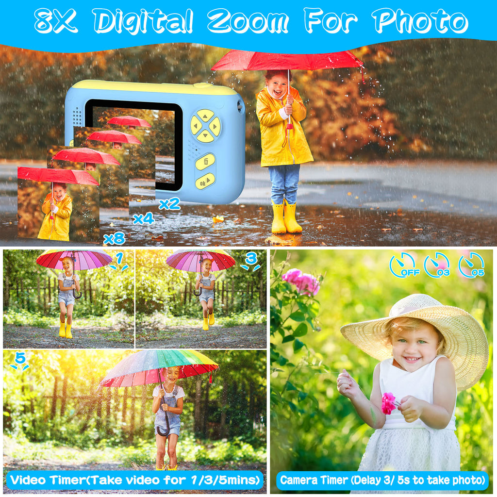 Caméra numérique 1Pc Kids avec objectif Flip Enfants Vidéo Caméscope Jouet de Noël Gif