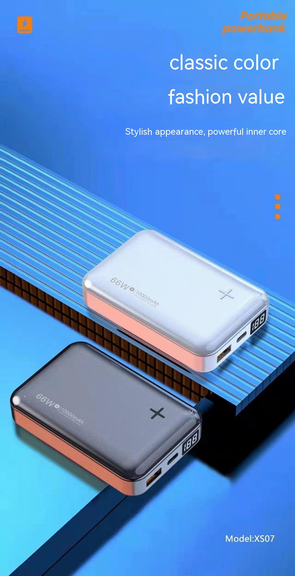 Charge Smart Digital Display Alimentation mobile National Standard Power Bank Compact Mini