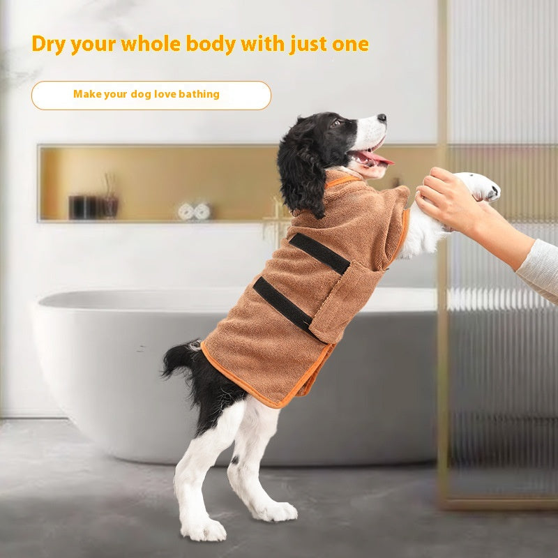 Serviette de bain de chat Robe de chien