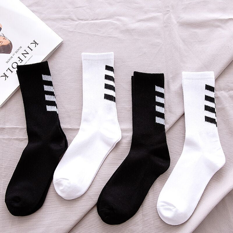 Hommes Chaussettes mi-calf Style sportif