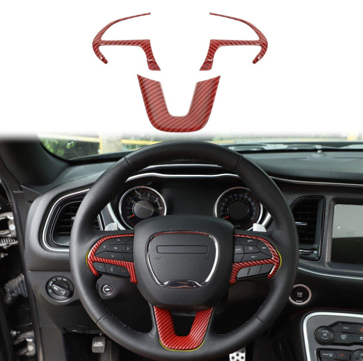 Convient pour Challenger Horse Modification Steering Wheel Sequins Décoration