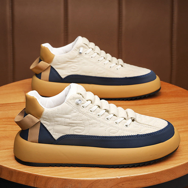 Hommes Fashionable et polyvalent en cuir Sports Casual Board Chaussures