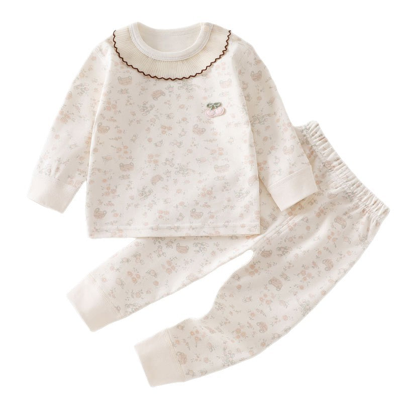 Bébé ensemble de deux pièces sans couture conception couche de base essentielle pour les nouveaux-nés