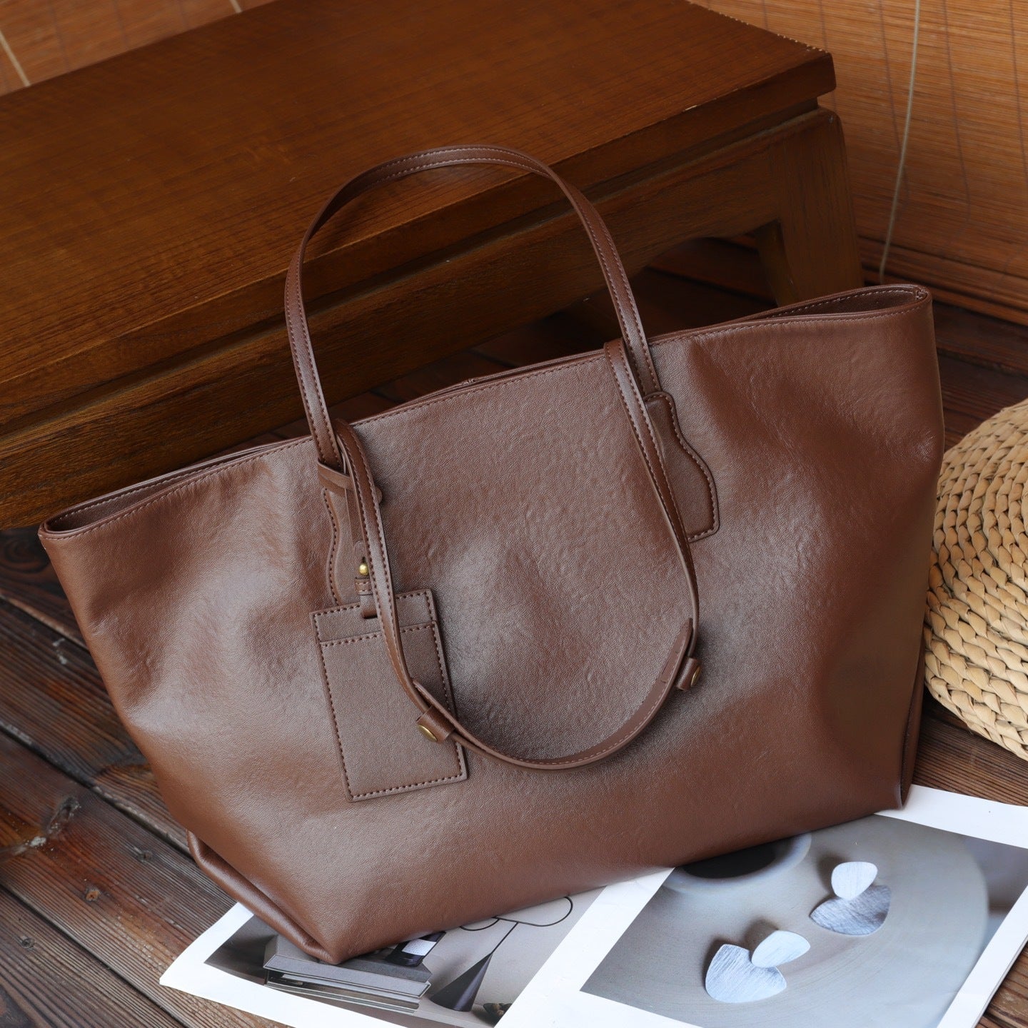 Commerce extérieur Exportation Sac sous-armure en cuir à grains supérieurs