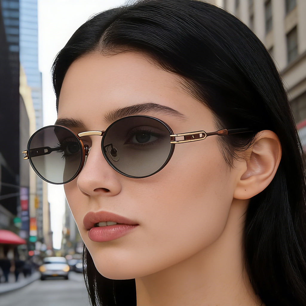 Lunettes de soleil Ovales de protection solaire personnalisées