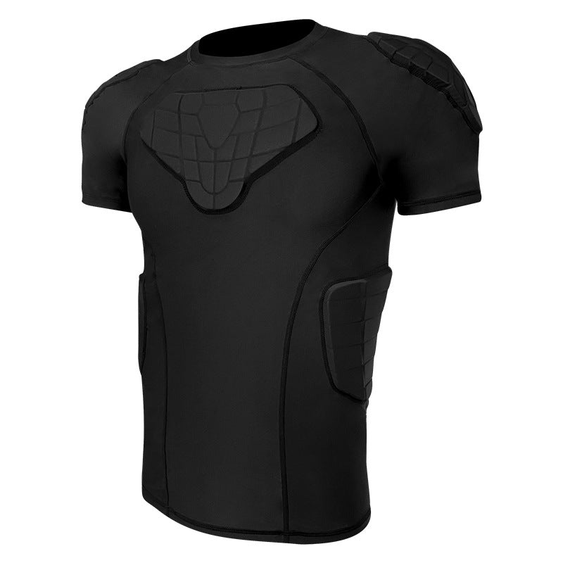 Vêtements anticollision de football Tight Basketball à manches courtes