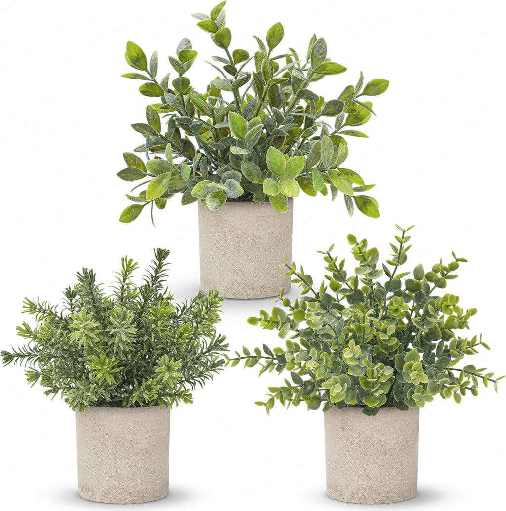 Faux plantes artificielles 3 unités